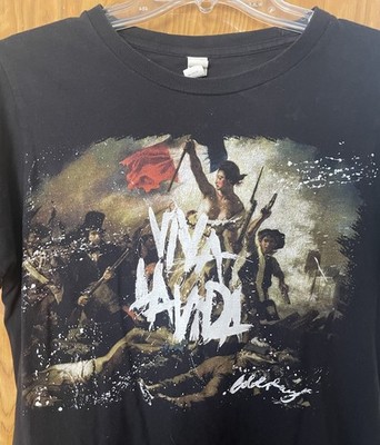 Coldplay Viva La Vida 2008 World Tour Concert Album T Shirt Merch