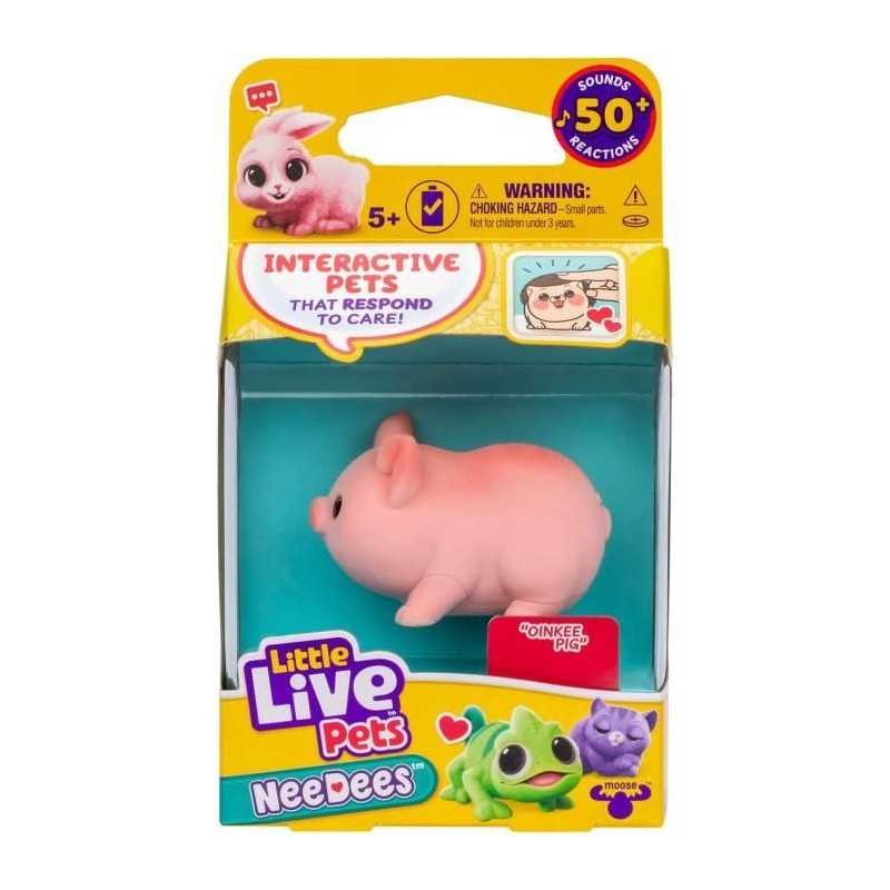 Lil' Needees Little Live Pets compagnon interactif de poche rose - 4