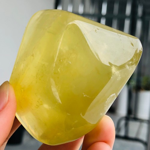 136g Natural Smokey Citrine Quartz Crystal Conformal Palm stone Healing G973 - Bild 15 von 17
