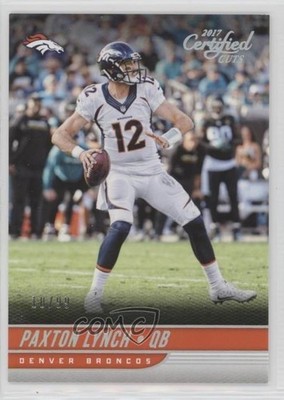 2017 Certified Cuts Silver 10/99 Paxton Lynch #64 c7z