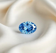 Lab Grown Vivid BlueColor Diamond Princess Cut VVS1 D Grade Certified Stone 3 Ct