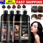500ml Mokeru Hair Dye Shampoo Natural Permanent Instant Dye Hair Color Shampoo