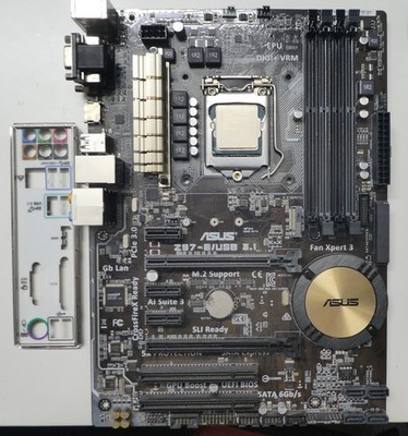 Asus Z97-E/USB3.1 Motherboard + I7-4770K CPU + 4x4GB G-Skill 2133Mhz DDR3 RAM