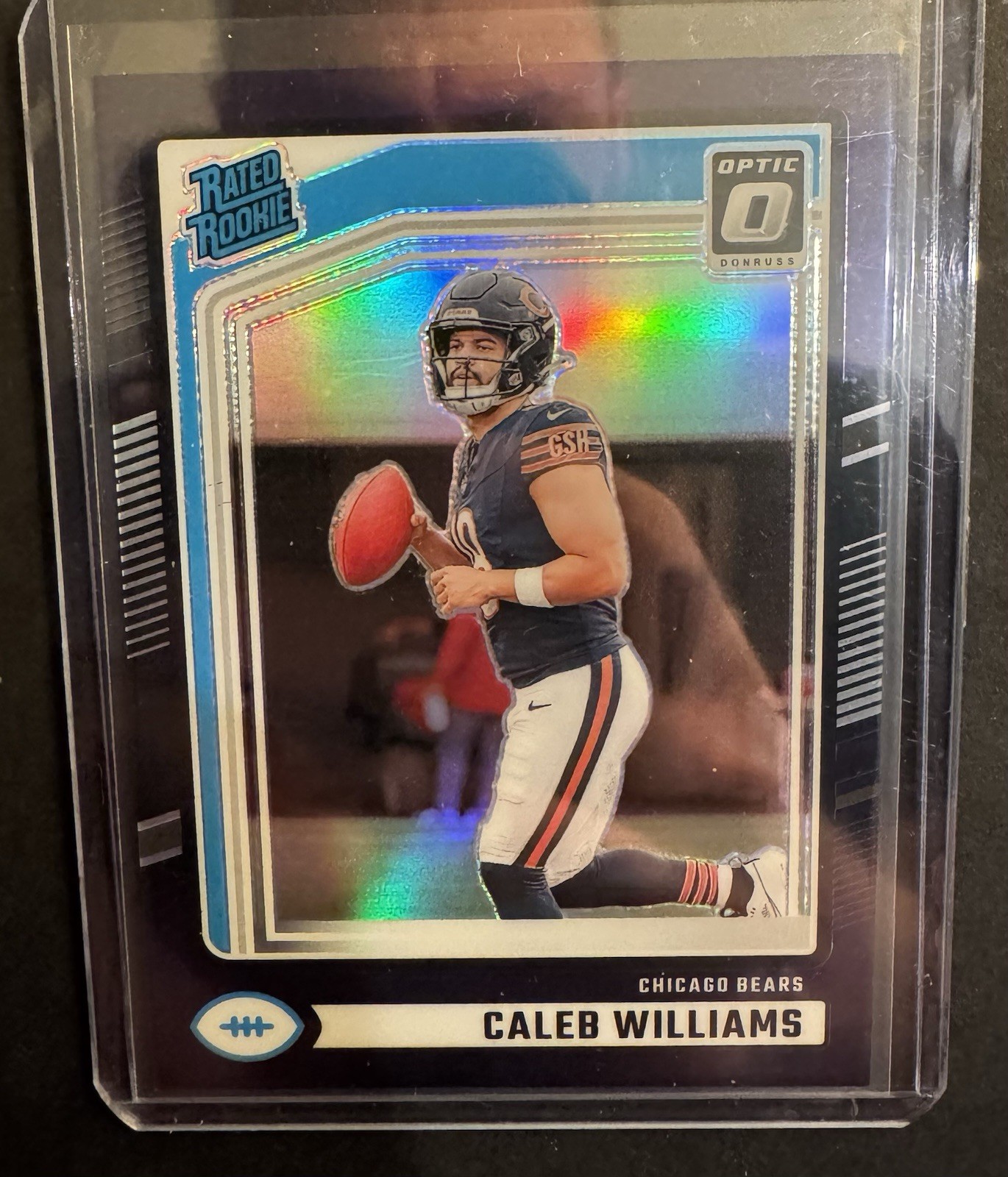 2024 Panini Donruss - Rated Rookie Caleb Williams #327 Optic Preview Purple /50