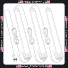 Under Cabinet LED Lighting Kit 3 Pack 14 Inch Plug-in Bright Kitchen Light