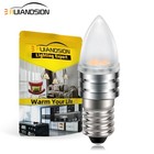 E10 LED 6V 9V 12V Socket Screw Base Christmas Star Advent Replacement Warm White