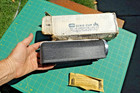 Vintage 1950-60's Metal Dixie Cup Dispenser Industrial Crackle Black  & chrome — photo 2