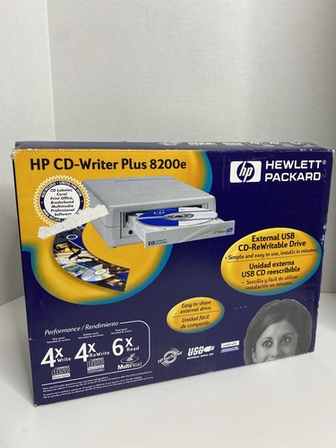 Hewlett Packard HP Cd Writer Plus 8200e Old School 1999 Vintage 4x 4x 6x Rare