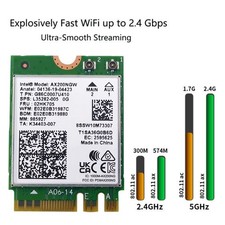 AX200NGW WiFi 6 Intel Wireless Network Card 802.11ax M.2 Bluetooth 5.2 Adapter