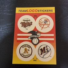 1991 Fleer Team Stickers Minnesota Twins/New York Yankees/Oakland Combine Shipin