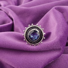 925 Silver London Blue Topaz Stone Band Statement New Ring Jewelry Size All Size