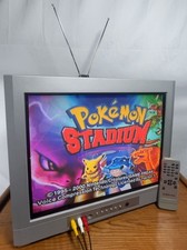 Sylvania 20 Retro Gaming Flat Screen CRT TV W/Remote Av Inputs S-video