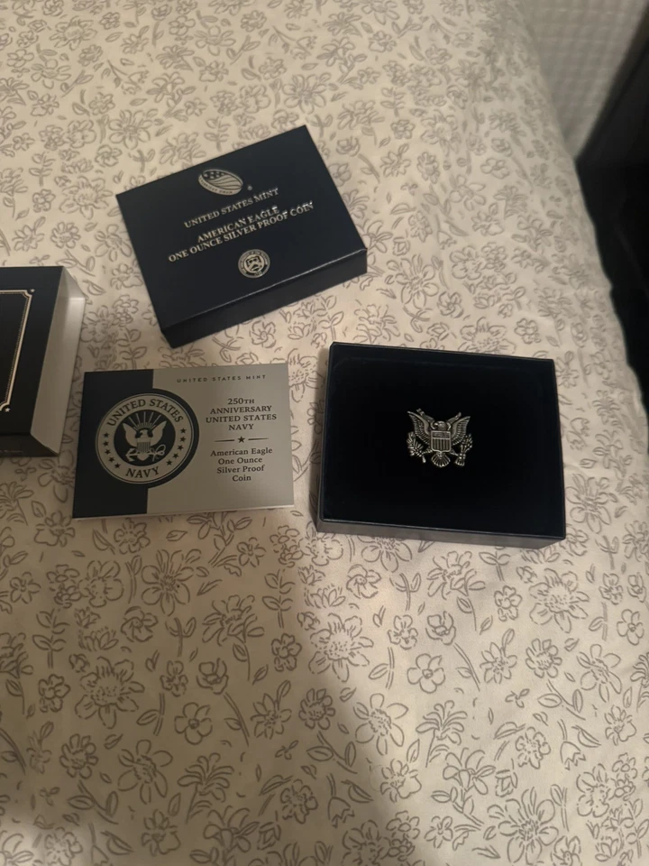 Águila Americana 250 Aniversario Ejército de los Estados Unidos Una Onza Plata Prueba 25Apm Foto 2 de 4