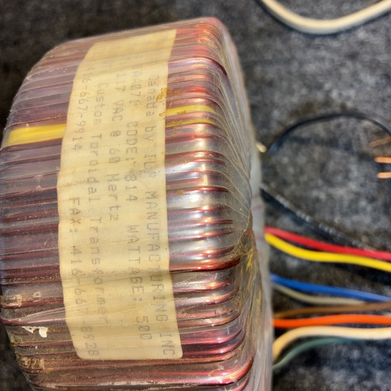 ILP Manufacturing Inc. Custom Torodial Transformer 8AA071