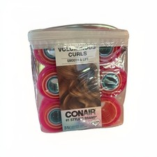 Conair Self Grip Hair Rollers 31pk Assorted Sizes Colors for Curls   New in Bag