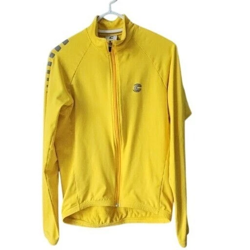Chaqueta de Ciclismo Cannondale Vintage Amarilla Cremallera Talla Grande Hecha en EE. UU. Ciclismo Años 90 Y2K Foto 2 de 4