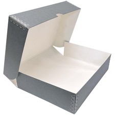 9x12x3 Inch Clamshell Archival Folio Storage Box Acid Free With Metal Edge
