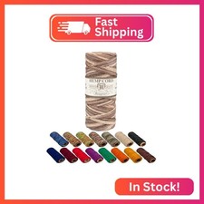 Craft County 100 Hemp Cord Spools   205 ft 62.5m Crafting Cord with a Polishe