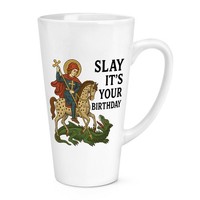 Gift Base Knight 17Oz GroßE Latte Tasse Becher Keramik Weiß Mittelalter Lustig