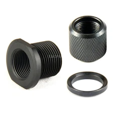 Steel Muzzle Thread Convert 1/2x28 TPI to 5/8x24 TPI w/ Thread Protector &Washer