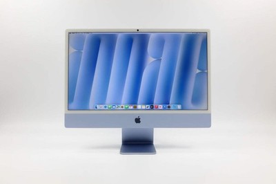 2024 Apple iMac 24'' M4 8 Core 4.5GHz 16GB RAM 256GB SSD Blue MWUF3LL/A