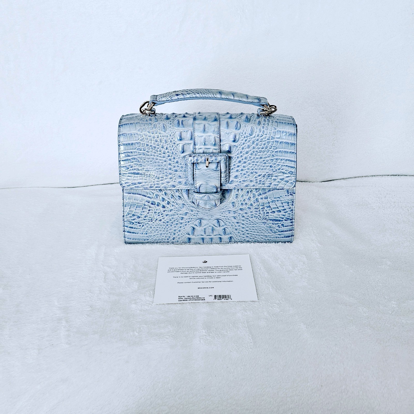 NEW BRAHMIN HEAVENLY BLUE HALLIE W/VERONICA WALLET image 2