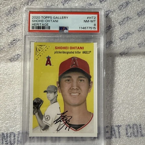 2020 Topps Gallery - Heritage Shohei Ohtani #HT-2 PSA 8 Angels Dodgers MVP