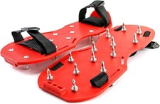 2 Pairs Spiked Shoes for Epoxy Floor Coating Installation w/ 2 Short Spikes