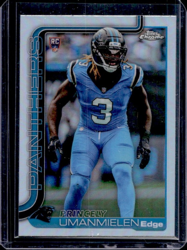 2025 Topps Chrome Princely Umanmielen RC Refractor #377 Panthers Rookie