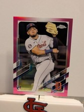 2021 Topps Chrome - Isaac Paredes #66 Pink Refractor (RC)