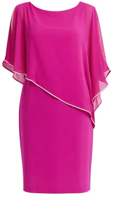 LAGERVERKAUF Joseph Ribkoff Kleid mit Chiffon Überwurf 223762  Gr.48  UVP 329,95 - Bild 1 von 2