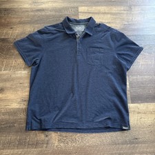 Eddie Bauer Polo Shirt Mens XL Blue Short Sleeve Cotton Casual