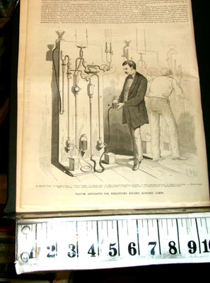 1880 THOMAS EDISON VACUUM APPARATUS FOR EXHAUSTING EDISON'S ELECTRIC LAMPS