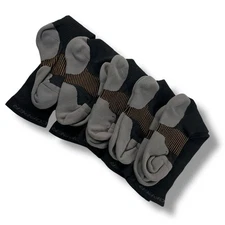Tommie Copper Black Gray Copper Infused 5 Pair Socks Size S Compression
