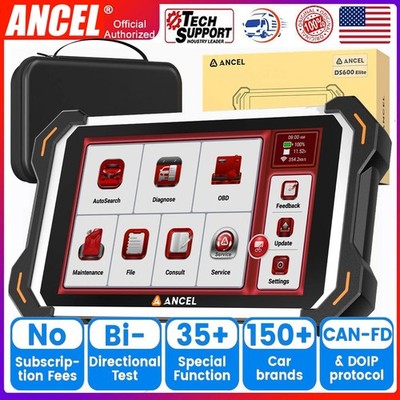 ANCEL DS600 Elite Full System Bidirectional Diagnostic Scanner ECU Coding TPMS