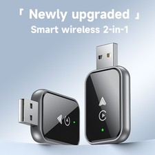 USB Wireless CarPlay Adapter, Compatible with iOS 10  Android 11 Auto Systems