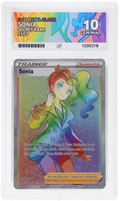 Ace 10 Pokemon SWSH Rebel Clash Full Art Trainer SONIA Rainbow Secret 203/192 on eBay