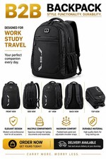 B2B Laptop Backpack with USB Charging Port New