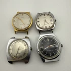 LOT OF 4 VINTAGE Electric MENS TIMEX WATCHES Sold As Is For Parts