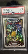 2023 Panini Prizm Rookies Keeanu Benton #387 White Sparkle Prizm (RC)