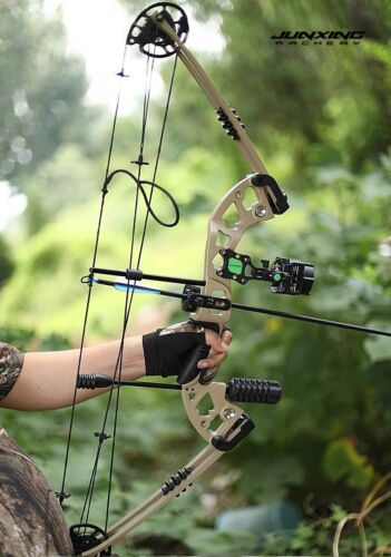 Compound Bow 30-55LBS Set Let-off 70% Fishing Hunting Adjustable Adult Target RH - Picture 6 of 24