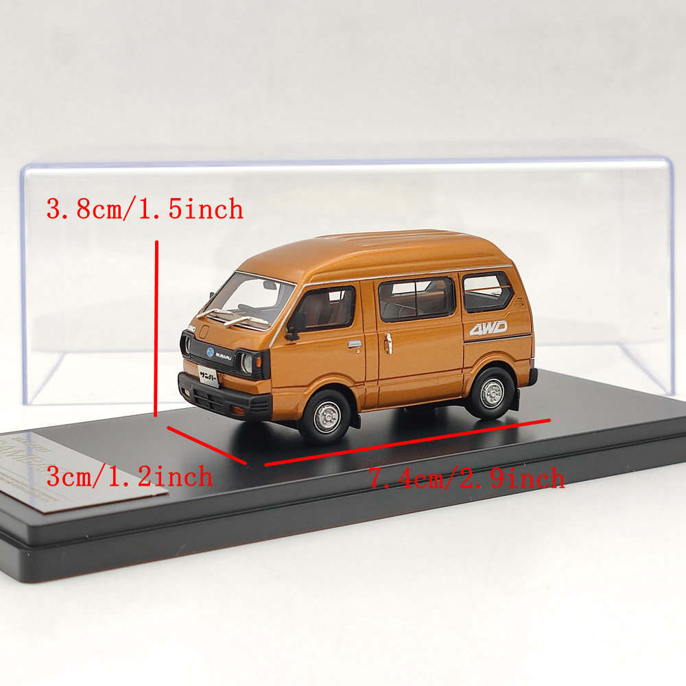 Hi-Story 1/43 Subaru SAMBAR 4WD 1980 Brown HS340BR Resin