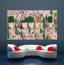 Motiv Udo Portrait Lindenberg170 x100 XXL Silbergebürstetes Alu PopArt/Gemälde
