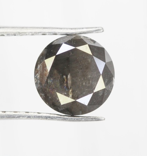 1.05 CT 6.30 MM Natural Loose Grey Salt and Pepper Round Brilliant cut Diamond - Picture 6 of 10