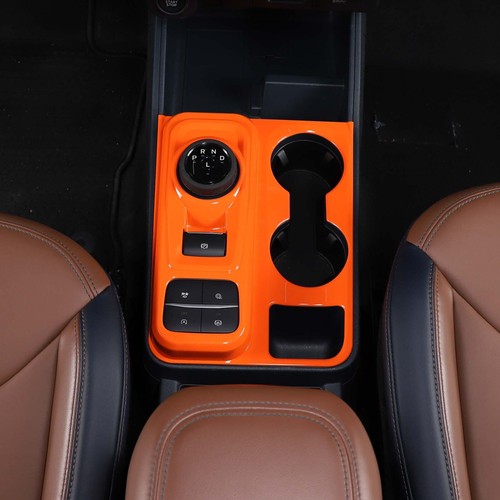 Fits for Ford Maverick 22+ Orange Central Control Gear Shift Trim Panel Frame US - Picture 9 of 14