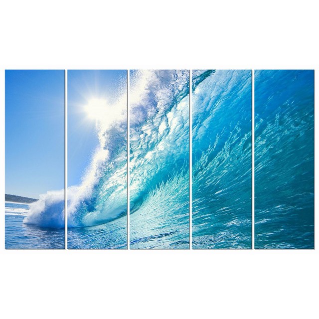 Large Canvas Print Painting Photo Pic Home Decor Wall Art Blue Sea Waves Framed For Sale Online