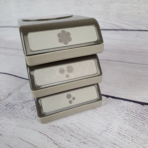 STAMPIN UP LOT 3 PAPER PUNCHES Scrapbooking Crafting Flowers Floral Petals - Picture 13 of 16