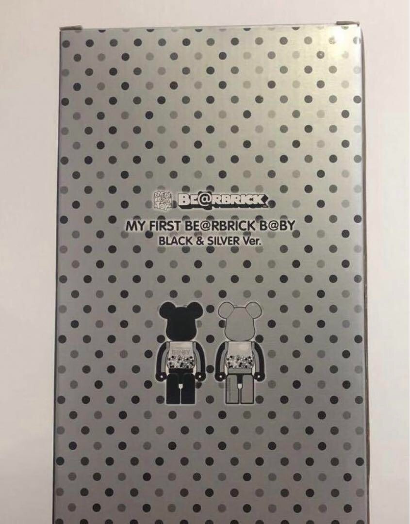 MY FIRST BE@RBRICK B@BY BLACK & SILVER ver. 400% Limited 800