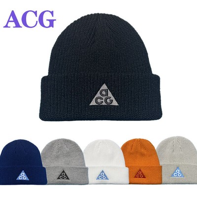 ACG Unisex Beanie Gestrickte Casual Vielseitige Outdoor Skifahren Sport Warme