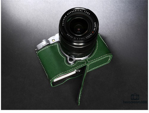 Half Case for Fujifilm XM5 Camera Genuine Leather Handmade Retro Style Cover New - Picture 12 of 24